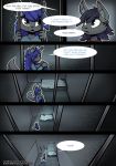 2019 anthro brother brother_and_sister canid canine clothed clothing comic digital_media_(artwork) english_text female fox fur hair male mammal prison ratcha_(artist) rick_(ratcha) rina_(ratcha) sibling sister text 