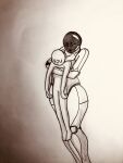  absurd_res android bianica_(justansalt) blank_humanoid breast_squish breasts clothing curvy_figure dialogue droid duo embrace embracing_another eyes_closed female graphite_(artwork) happy hi_res holding_another hug humanoid justansalt larger_female lifting_another living_machine machine male male/female monochrome not_furry pencil_(artwork) robot robot_humanoid screen screen_face simple_background size_difference smile squish standing thick_thighs traditional_media_(artwork) voluptuous wholesome_hug wide_hips 