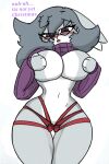  anthro big_breasts breasts clothing disney eyewear female glasses lagomorph leporid mammal pace-maker rabbit solo sweater topwear violet_hopps wildehopps zootopia 