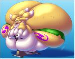  absurd_res anthro bandai_namco belly big_belly big_breasts big_butt bodily_fluids bottomwear breasts butt clothed clothing digimon digimon_(species) exercise exercise_bike exercise_equipment eyewear fat_arms female fur glasses hi_res hotpants huge_breasts huge_butt huge_thighs hyper hyper_belly hyper_butt kekinfuntimes morbidly_obese multi_tail obese obese_anthro obese_female overweight overweight_anthro overweight_female partially_clothed renamon shorts solo sweat sweaty_butt sweaty_legs thick_thighs tight_clothing tight_fit topless wardrobe_malfunction 