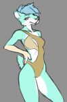  anthro clothed clothing felid female fenrih itza_(fenrih) machairodontine mammal smilodon solo unitard 