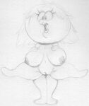 breasts cephalopod coleoid eyelashes female genitals hair hanna-barbera happy jellystone_(hbo_max) lipstick makeup marine messy_hair mollusk monochrome multi_leg multi_limb nipples non-mammal_breasts nude octopodiform open_mouth open_smile pussy sbshouseofpancakes short_stack sketch smile squiddly_diddly traditional_media_(artwork) 