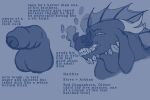  2021 angry anthro balls bared_teeth character_bio character_introduction comic crescentbites dragon english_text forced genitals incest_(lore) male penis rape reference_image small_penis solo teeth text 