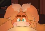  anthro ass_up bed belly big_butt blush boom-boom boom_(nood1e) butt claws countershading duo fan_character fellatio first_person_view fluffy freckles fur furniture hand_on_leg hi_res koopa koopaling light lighting looking_at_viewer madrik male male/male mario_bros navel nintendo nood1e on_bed oral oral_penetration orange_body orange_fur overweight overweight_anthro overweight_male penetration penile scalie sex shaking_butt slightly_chubby smile smiling_at_viewer tail_motion tailwag teal_eyes video_games wiggle yellow_body yellow_skin 