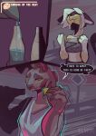  anthro anthrofied bethesda_softworks comic deathclaw digital_media_(artwork) duo elvche fallout fan_character hi_res lazy_(elvche) night_stalker_(fallout) tori_(elvche) video_games 