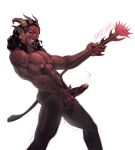  barasaurus bethesda_softworks daedra daedric_prince deity demon genitals holding_object holding_penis holding_staff holding_weapon horn humanoid male muscular muscular_male nipple_piercing nipples penis piercing sanguine solo staff standing the_elder_scrolls video_games weapon 