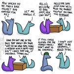  1:1 blue_body blue_fox_(foxes_in_love) blue_fur blue_tail canid canine comic dialogue duo english_text feral fox foxes_in_love fur green_body green_fox_(foxes_in_love) green_fur green_tail hi_res male_(lore) mammal shadow simple_background text url 