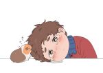  1boy be_(ronironibebe) biting_hair brown_eyes brown_hair clyde_donovan crying crying_with_eyes_open guinea_pig jacket red_jacket short_hair south_park streaming_tears stripe_(south_park) tears 