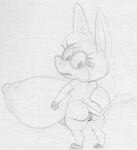  anthro asinus baba_looey big_breasts breasts butt donkey equid equine eyelashes eyewear female genitals glasses hair hanna-barbera hooves huge_breasts hyper hyper_breasts jellystone_(hbo_max) long_ears looking_back looking_down mammal monochrome pussy sbshouseofpancakes short_stack sketch the_quick_draw_mcgraw_show traditional_media_(artwork) 