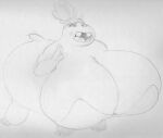  big_breasts blush breasts centaurworld common_hippopotamus fingers hair half-closed_eyes hippopotamid huge_breasts hyper hyper_breasts mammal monochrome narrowed_eyes open_mouth ponytail sbshouseofpancakes sketch small_tail taur teeth tongue waterbaby 