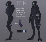  alien animal_genitalia bodypaint cain_(creepy_gun) creepy_gun erection face_paint genital_slit genitals male mass_effect model_sheet multiple_images nude orange_eyes penis scar slit solo standing turian video_games 