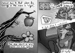  absurd_res anthro apple breasts canid canine canis clothed clothing comic desert dialogue digital_media_(artwork) dobermann domestic_dog drum duo english_text felid female fur greyscale guitar halcyon_(series) hi_res lion lost_andsafe male male/female mammal medium_breasts medium_truck monochrome musical_instrument open_mouth pantherine percussion_instrument pinscher plant plucked_string_instrument quinlan_(halcyon) screentone simple_background sky sparkles sparkling_eyes string_instrument teeth teeth_showing text tree truck_(vehicle) van vehicle wendover_(halcyon) 