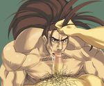  bara haohmaru haoumaru male male_focus muscle nude oral samurai_shodown samurai_spirits yaoi 