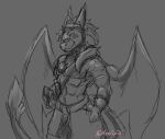  2021 anthro conditional_dnp dragon male nakoo sketch 