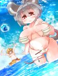  :3 :d absurd_res ahoge animal_humanoid ball beach_ball big_breasts big_ears bikini breasts butt_from_the_front clothed clothing cute_fangs duo female grey_hair hair hi_res human humanoid inflatable mammal mammal_humanoid mouse_humanoid murid murid_humanoid murine murine_humanoid navel nazrin orange_eyes orange_hair red_eyes rodent rodent_humanoid sabitare sagging_breasts sea short_hair shou_toramaru sky slightly_chubby smile swimwear touhou video_games water wet 
