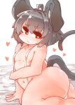 &lt;3 absurd_res ahoge animal_humanoid big_ears bikini blush breasts butt clothed clothing female grey_hair hair hi_res humanoid mammal mammal_humanoid mouse_humanoid murid murid_humanoid murine murine_humanoid navel nazrin red_eyes rodent rodent_humanoid sabitare short_hair sitting skimpy sling_bikini small_breasts smile solo swimwear touhou video_games 