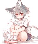  &lt;3 absurd_res ahoge ambiguous_gender animal_humanoid big_breasts big_ears blush bottomwear breast_squish breasts clothed clothing duo female footwear grey_hair gym_clothing gym_uniform hair hi_res humanoid japanese_text mammal mammal_humanoid mouse mouse_humanoid murid murid_humanoid murine murine_humanoid nazrin red_eyes rodent rodent_humanoid sabitare shirt shoes short_hair shorts sitting smile socks squish text topwear touhou translation_request uniform video_games 