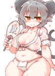  &lt;3 absurd_res animal_humanoid asian_clothing big_breasts big_ears blush bodily_fluids breasts cleavage clothed clothing east_asian_clothing fanning_self female fundoshi grey_hair hair hand_fan hi_res holding_object humanoid japanese_clothing mammal mammal_humanoid mouse_humanoid murid murid_humanoid murine murine_humanoid navel nazrin red_eyes rodent rodent_humanoid sabitare shirt short_hair smile solo sweat topwear touhou uchiwa_fan underwear video_games wet wet_clothing wide_hips 
