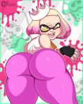  absurd_res beauty_mark big_butt butt cephalopod clothing crown female gloves handwear hi_res inkling leggings legwear lips looking_back marine mollusk nintendo pearl_(splatoon) short_stack solo splatoon tenjosan thick_lips thick_thighs tights video_games 