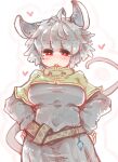  &lt;3 absurd_res animal_humanoid belt big_breasts blush breasts capelet clothed clothing dress female grey_hair hair hands_on_hips hi_res humanoid mammal mammal_humanoid mouse_humanoid murid murid_humanoid murine murine_humanoid nazrin open_mouth red_eyes rodent rodent_humanoid sabitare short_hair solo teeth touhou video_games 