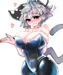  &lt;3 absurd_res ahoge animal_humanoid big_breasts blush breasts cleavage clothed clothing female fishnet fishnet_legwear grey_hair hair hi_res huge_breasts humanoid legwear leotard mammal mammal_humanoid mouse_humanoid murid murid_humanoid murine murine_humanoid nazrin red_eyes rodent rodent_humanoid sabitare short_hair smile solo tights touhou video_games wide_hips 