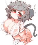  absurd_res ahoge animal_humanoid asian_clothing big_breasts breasts cleavage clothed clothing east_asian_clothing female fundoshi grey_hair hair hi_res high-angle_view humanoid japanese_clothing japanese_text looking_up mammal mammal_humanoid mouse_humanoid murid murid_humanoid murine murine_humanoid nazrin red_eyes rodent rodent_humanoid sabitare short_hair solo text touhou translation_request underwear video_games wet wet_clothing 