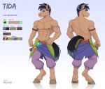  anthro apple-faced clothed clothing equid equine green_eyes hi_res horse male mammal muscular nipples pony solo tida 