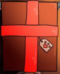  &lt;3 absurd_res ambiguous_gender box christmas container eeveelution feral flareon footprint gift hi_res holidays nintendo pawprint pok&eacute;mon pok&eacute;mon_(species) ribbons solo tag theenyface video_games 