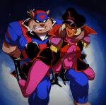  anthro arms_tied bound c-smut-run cape chance_furlong clothed clothing colored domestic_cat dominant dominant_female duo felid feline felis female hanna-barbera hi_res male male/female mammal on_lap sitting_on_lap swat_kats teasing turmoil uniform 