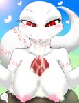  &lt;3 2018 absurd_res albino alternate_version_at_source anthro areola arm_markings big_breasts big_eyes big_tail biped blep blush bodily_fluids breast_play breasts bust_portrait crusch_lulu cum day detailed_background digital_drawing_(artwork) digital_media_(artwork) duo erection eyelashes female front_view genital_fluids genitals hi_res huge_breasts light lizard long_tail looking_at_genitalia looking_at_penis looking_down markings milkteafox neck_markings nipples non-mammal_breasts nude outside overlord_(series) penis penis_between_breasts pink_areola pink_markings pink_nipples pink_tongue portrait pupils red_eyes red_penis reptile reptile_penis scalie sex shaded slit_pupils smile soft_shading sun sunlight tail_markings thick_tail titfuck tongue tongue_out tribal tribal_markings white_body white_pupils 