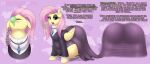  2021 augustbebel clothed clothed_feral clothing dialogue digital_media_(artwork) ear_piercing english_text equid equine eyebrows eyelashes female feral fluttershy_(mlp) friendship_is_magic hasbro hi_res mammal my_little_pony open_mouth pegasus piercing text vore wings 