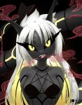  apode black_body black_sclera breasts clothed clothing female hi_res humanoid legendary_pok&eacute;mon legless nintendo pok&eacute;mon pok&eacute;mon_(species) pok&eacute;mon_humanoid pok&eacute;morph rayquaza rilex_lenov shiny_pok&eacute;mon solo video_games yellow_eyes 