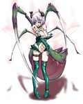  aya_shachou bad_id bad_pixiv_id belt blush breasts bug cleavage clitoris_piercing clitoris_ring dark_persona elbow_gloves fingerless_gloves gloves highres horns insect konpaku_youmu labia_piercing large_breasts monster_girl navel navel_piercing nipple_piercing nipple_rings nipples piercing praying_mantis pubic_tattoo red_eyes silver_hair solo tattoo thighhighs tongue touhou wings 