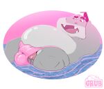  2021 anthro balls belly bottomwear bulge clothing digital_media_(artwork) dreamworks fish genitals grey_body grubbs hi_res male marine mr._shark_(the_bad_guys) overweight overweight_male penis shark simple_background solo the_bad_guys underwear 