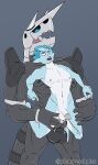  abs absurd_res aggron alolan_sandslash anal anal_penetration anthro balls big_dom_small_sub big_penis black_body black_skin blue_body blue_skin dominant dominant_male duo ejaculation erection flaccid genitals gradient_background hi_res holding_partner humanoid ice ice_hair knot male male/male metal muscular nintendo pecs penetration penis plumpeachplus pok&eacute;mon pok&eacute;mon_(species) regional_form_(pok&eacute;mon) sandslash sex simple_background size_difference smaller_penetrated steel video_games white_body white_skin 
