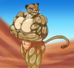  absurd_res anthro felid female guennol_lioness hi_res lion mammal muscular muscular_female pantherine solo 