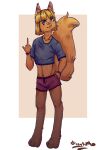  anthro bottomwear clothed clothing dzeshiko exercise hi_res male mammal muscular rodent sciurid shorts solo sportswear workout young 
