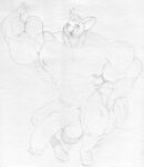  2020 abs animal_genitalia animal_penis anthro big_muscles equid equine equine_penis fingers freckles friendship_is_magic genitals hair half-closed_eyes hasbro horn huge_muscles hyper hyper_muscles male mammal monochrome muscular muscular_male my_little_pony narrowed_eyes penis sbshouseofpancakes smile snails_(mlp) solo standing traditional_media_(artwork) unicorn unicorn_horn 