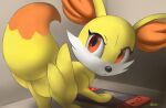  2021 absurd_res ambiguous_gender auroriia digital_media_(artwork) feral hi_res nintendo orange_eyes pok&eacute;mon solo video_games 