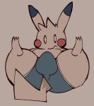  2021 3_toes bulge clothing digital_media_(artwork) feet fur lying male mammal mostly_nude nintendo on_back pikachu pok&eacute;mon pok&eacute;mon_(species) rodent simple_background solo squishy_(artist) thick_thighs toes underwear video_games yellow_body yellow_fur 