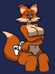  anthro big_breasts breasts canid canine controller covering covering_self cross-popping_vein female fox game_controller genitals gynomorph hi_res intersex karen_the_fox_(mexicommie) mammal mexicommie microsoft penis red_fox solo trans_(lore) trans_woman_(lore) video_games visible_nipples wide_hips xbox xbox_controller xbox_game_studios 