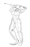  absurd_res alex_(panzerschreckleopard) anthro armor big_breasts breasts female flexing flexing_bicep hi_res living_machine living_tank living_vehicle m1_abrams machine muscular muscular_female nude panzerschreckleopard solo tank vehicle 