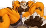  2021 abs anthro arcanine barazoku biceps big_bulge big_muscles biped boxer_briefs brown_body brown_fur brown_nose brown_pawpads bulge canid canine canis claws clothed clothing digital_drawing_(artwork) digital_media_(artwork) feet foot_focus fur male mammal mtfoxx muscular muscular_anthro muscular_male muscular_thighs nintendo orange_body orange_fur pawpads paws pecs pinup pok&eacute;mon pok&eacute;mon_(species) pok&eacute;morph pose quads reclining shoulder_tuft smile soles solo teeth thick_thighs toe_claws tuft underwear underwear_only video_games white_body white_fur 