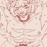  anthro blush bodily_fluids breath censor_bar censored felid genitals horn krampus_(housamo) licking licking_lips lifewonders lion looking_at_viewer low_res male mammal mane muscular muscular_anthro muscular_male nipples nude pantherine pecs penis run_aki scar solo sweat tokyo_afterschool_summoners tongue tongue_out video_games 