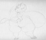  2021 anthro asinus baba_looey big_breasts breasts butt donkey equid equine eyewear glasses hair hanna-barbera hooves huge_breasts hyper hyper_breasts jellystone_(hbo_max) long_ears mammal monochrome sbshouseofpancakes short_stack teeth the_quick_draw_mcgraw_show thick_thighs traditional_media_(artwork) wide_hips 
