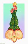  absurd_res anthro bodily_fluids breasts christmas clitoris clothing cum curvaceous curvy_figure female furry genital_fluids genitals hi_res holidays invalid_tag legwear lunarhoffen merrychristmas mistletoe nsfw nude paws pinup plant pose pussy solo solo_focus stockings toy voluptuous 