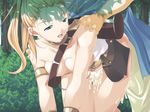  all_fours armband bag blonde_hair breasts chrono_trigger crono cum cum_on_body cum_on_lower_body doggystyle fingernails forest green_eyes large_breasts marle nature open_mouth overflow ponytail satchel sex solo_focus tears topless tree 