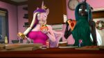  16:9 3d_(artwork) 4k absurd_res anthro anthrofied arthropod beverage_can changeling clothing digital_media_(artwork) disgust dongly12 duo eating equid equine female food friendship_is_magic hasbro hi_res horn kitchen mammal meme meme_clothing my_little_pony pizza princess_cadance_(mlp) queen_chrysalis_(mlp) source_filmmaker sweater tongue tongue_out topwear virgin_killer_sweater widescreen winged_unicorn wings 