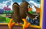  16:10 2021 4_toes accipitrid accipitriform animal_crossing anisodactyl anthro anus avian barefoot beak bird blathers_(animal_crossing) borderlands brown_body brown_feathers butt call_of_duty:_black_ops_ii claws cloud crouching dead_space detailed_background digital_media_(artwork) eagle english_text erection feathered_wings feathers feet fol genitals grass gun hi_res looking_back male maliwan nintendo nude open_mouth owl penis philippine_eagle pink_anus pink_penis pirate_eagle plant presenting presenting_hindquarters ranged_weapon red_cheeks rifle rocket_launcher rpg-7 shrub sky smile sniper_rifle solo spacecraft talons tapering_penis text toe_claws toes truck usg_ishimura_(dead_space) vehicle video_games weapon white_body white_feathers widescreen wings 