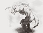 2021 anthro big_butt bottomwear butt clothed clothing digital_drawing_(artwork) digital_media_(artwork) dragon english_text epic_games fingernails fortnite hi_res hybrid_(fortnite) looking_at_viewer male monochrome muscular muscular_anthro muscular_male nails pants removing_pants scales sharp_fingernails sharp_nails sketch smile solo teeth text undressing video_games wingless_dragon yoink_0 